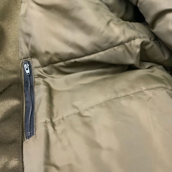 Golden Fleece Aviator Police Bomber Jacket Brown Size 40 Fur Collar Thinsulation - Picture 5 of 6